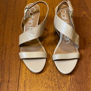 Calvin Klein Nude Sandals